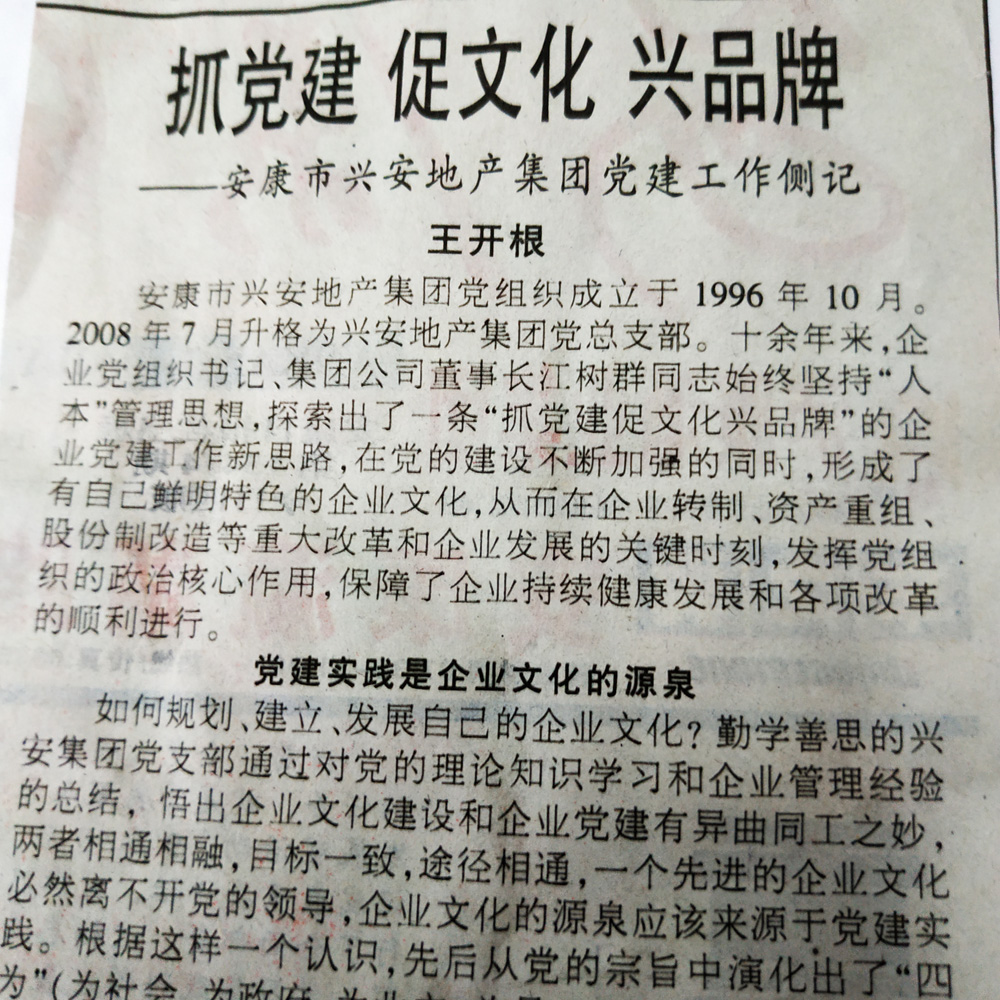 抓黨建 促文化 興品牌